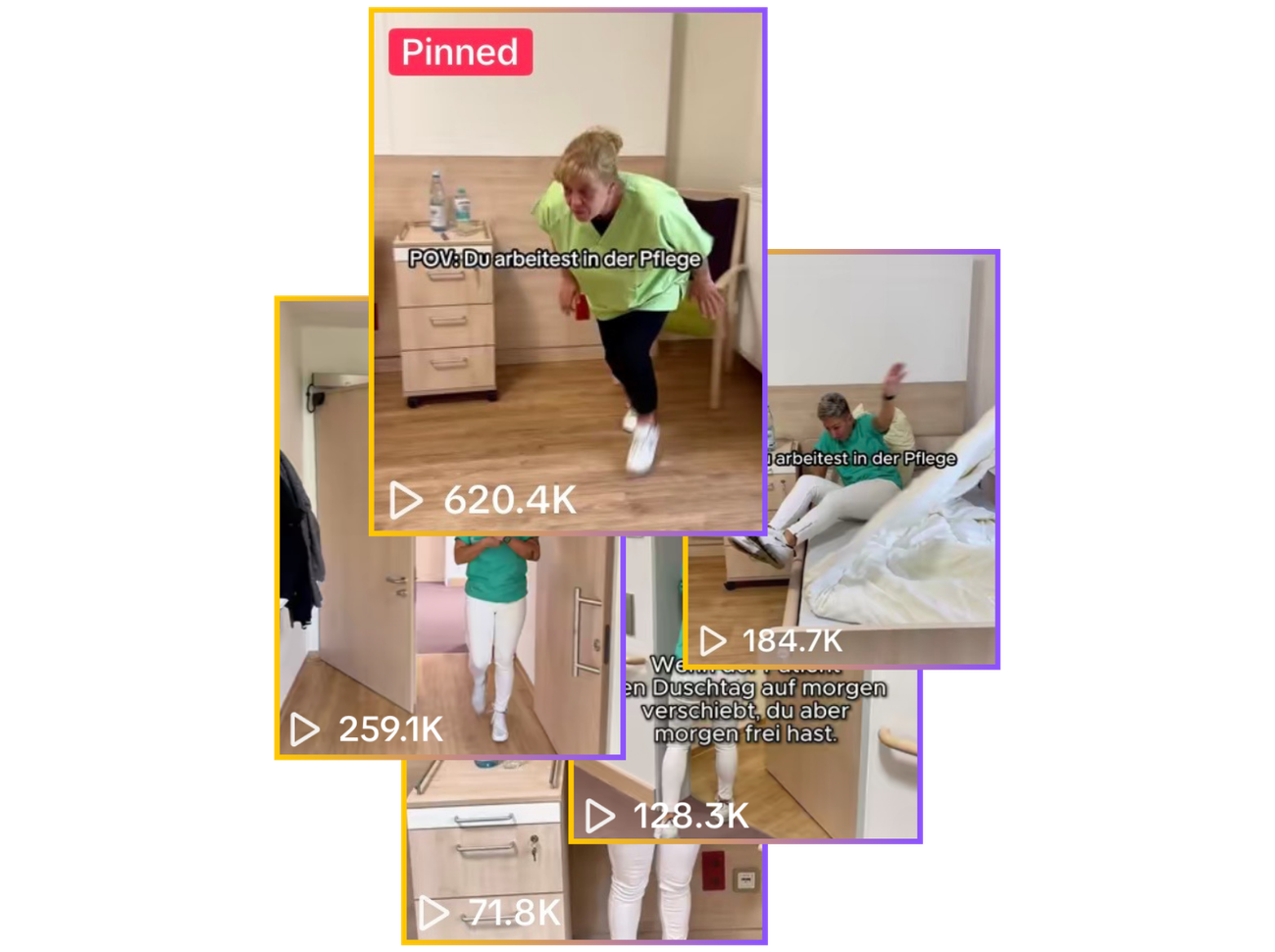 EMPLOYA TikTok Views – bis zu 620K Aufrufe pro Video